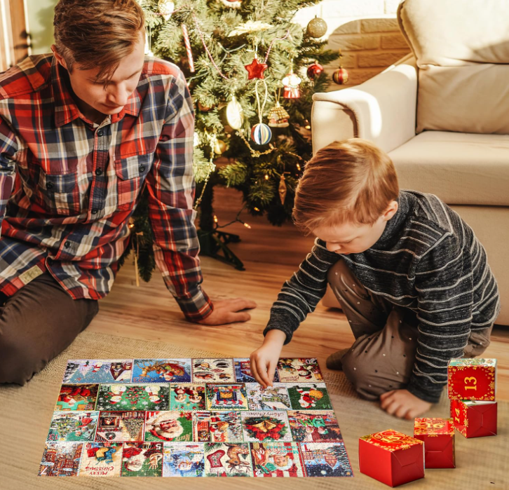 1200 PCS Christmas Advent Calendar Puzzles