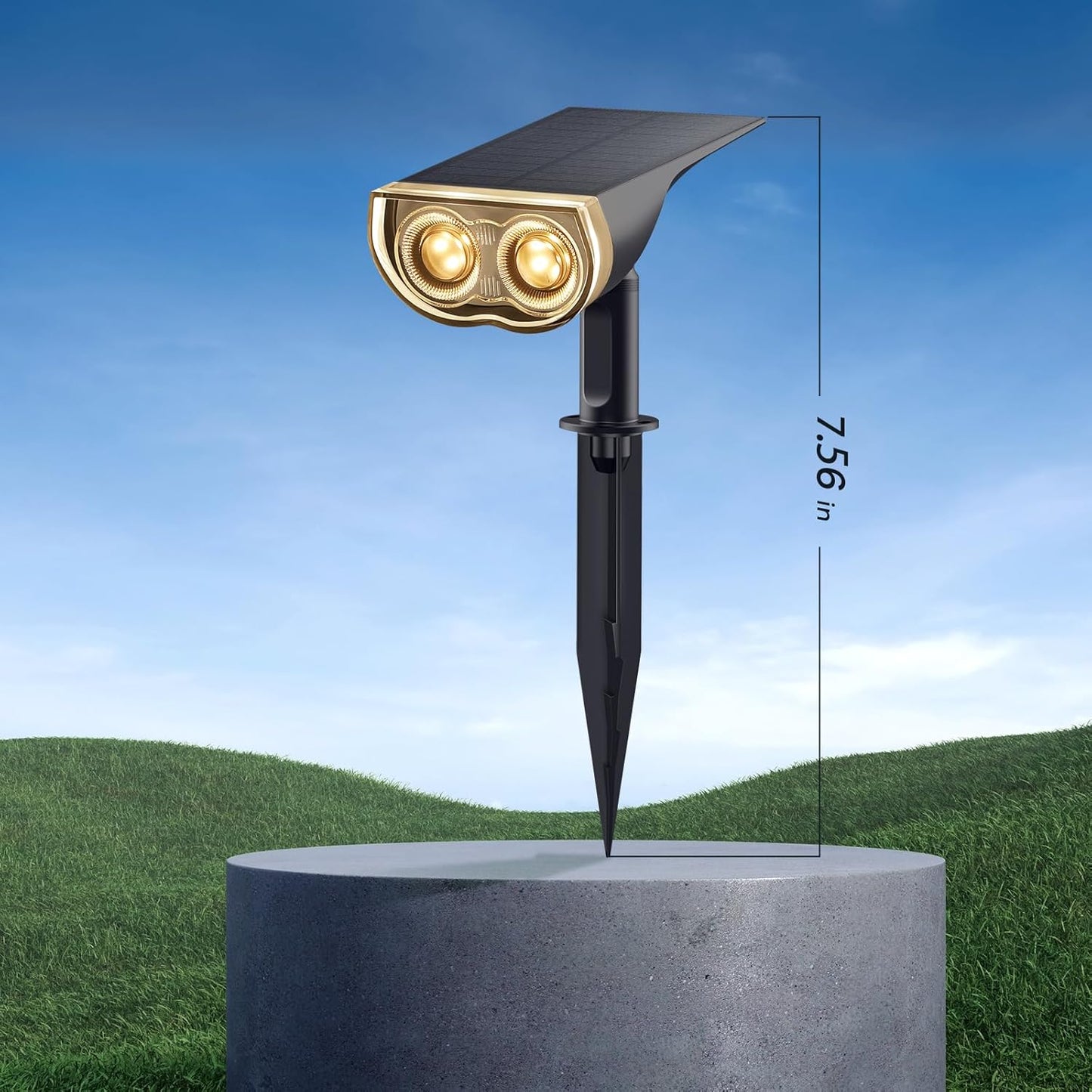 6 Pack- Consciot Halloween Solar Spot Lights Outdoor, IP67 Waterproof 2-in-1 Solar Outdoor Lights