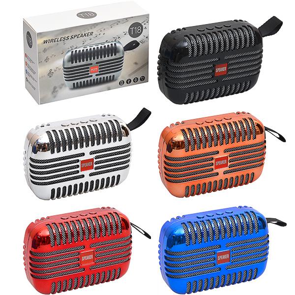 Bluetooth Speakers for Mobile, Phone, Laptops and Gym with Easy Control Button on Top with Multi-Functional Wireless Speakers Features like USB Connectivity/Rechargeable/Long Battery Serving/AUX/Rechargeable/Radio