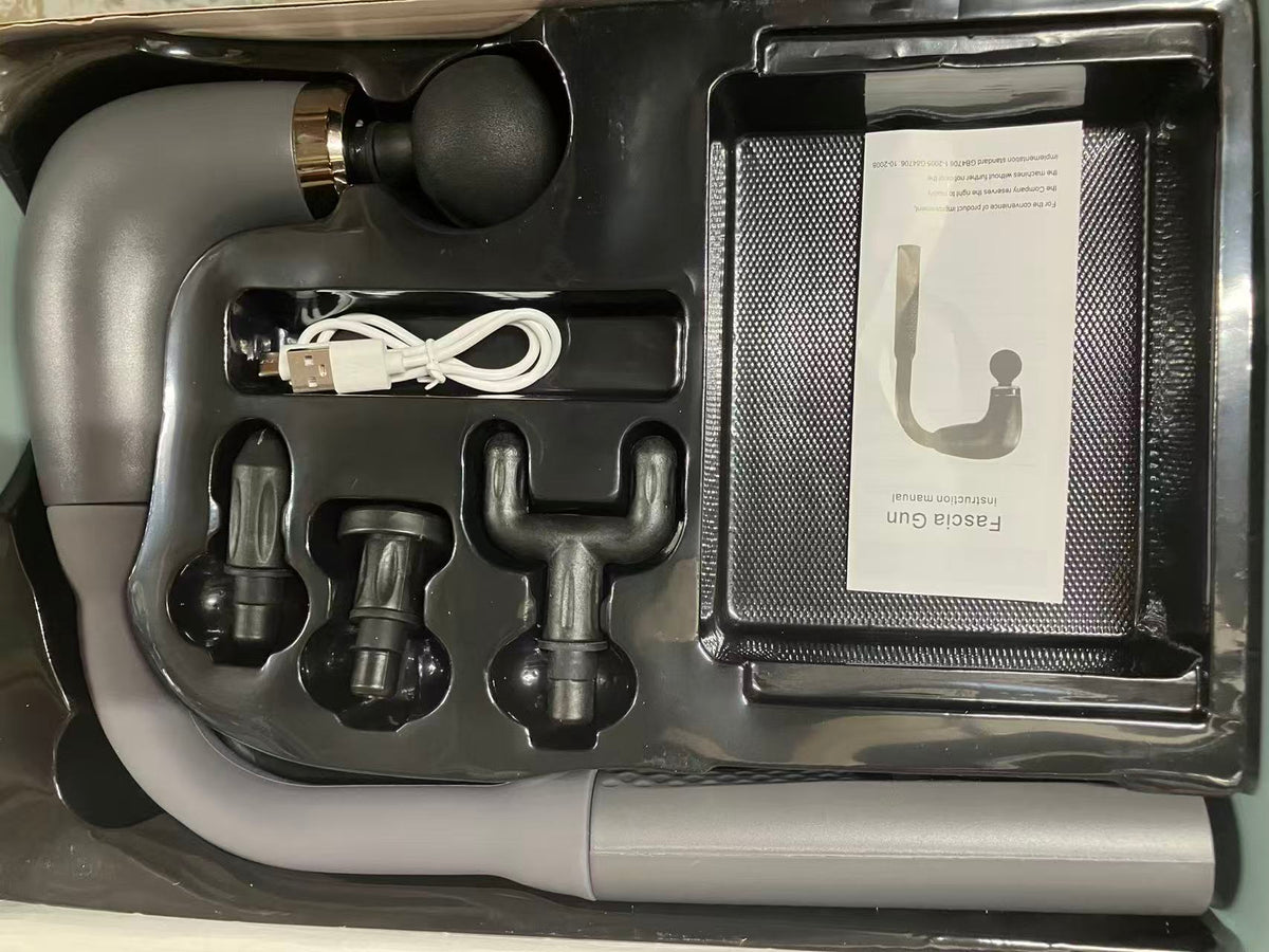 Massage Gun with Upgraded Extension Handle, Portable 10MM Massage Gun Deep Tissue, Back Massager, Muscles/Neck/Shoulders/Waist/Legs Massager