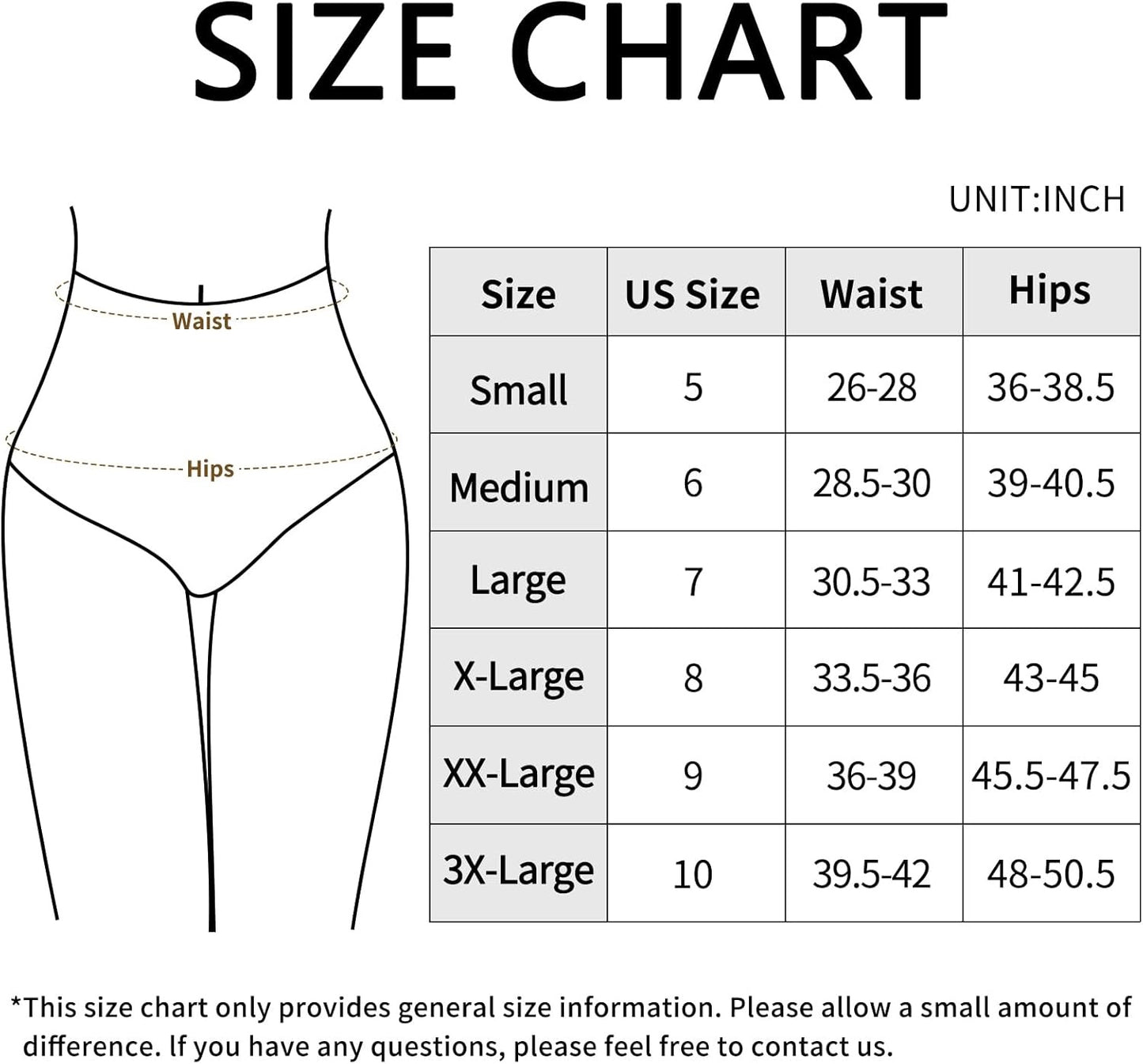 XL 6pcs-Womens High Waist Cotton Underwear Stretch Full Coverage Briefs Soft Comfy Ladies Panties Multipack