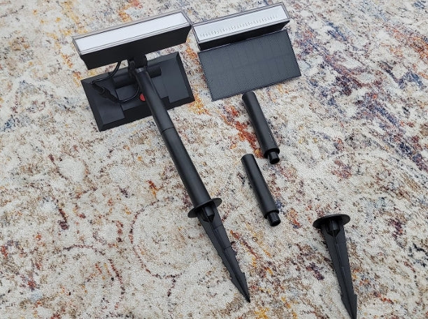 4 Pack-Consciot Warm White Solar Spot Lights Outdoor,Dusk-to-Dawn 600LM 360°Adjustable Solar Landscape Spotlights with IP65 Waterproof Solar Lights Outdoor,3 Brightness for Garden Yard Doorway Lawn, 4 Pack Visit the Consciot Store