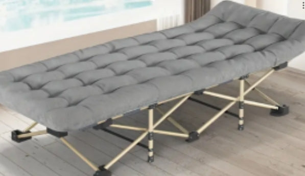 Folding Camping Cot Bed,Camping Cots for Adults with Mattress