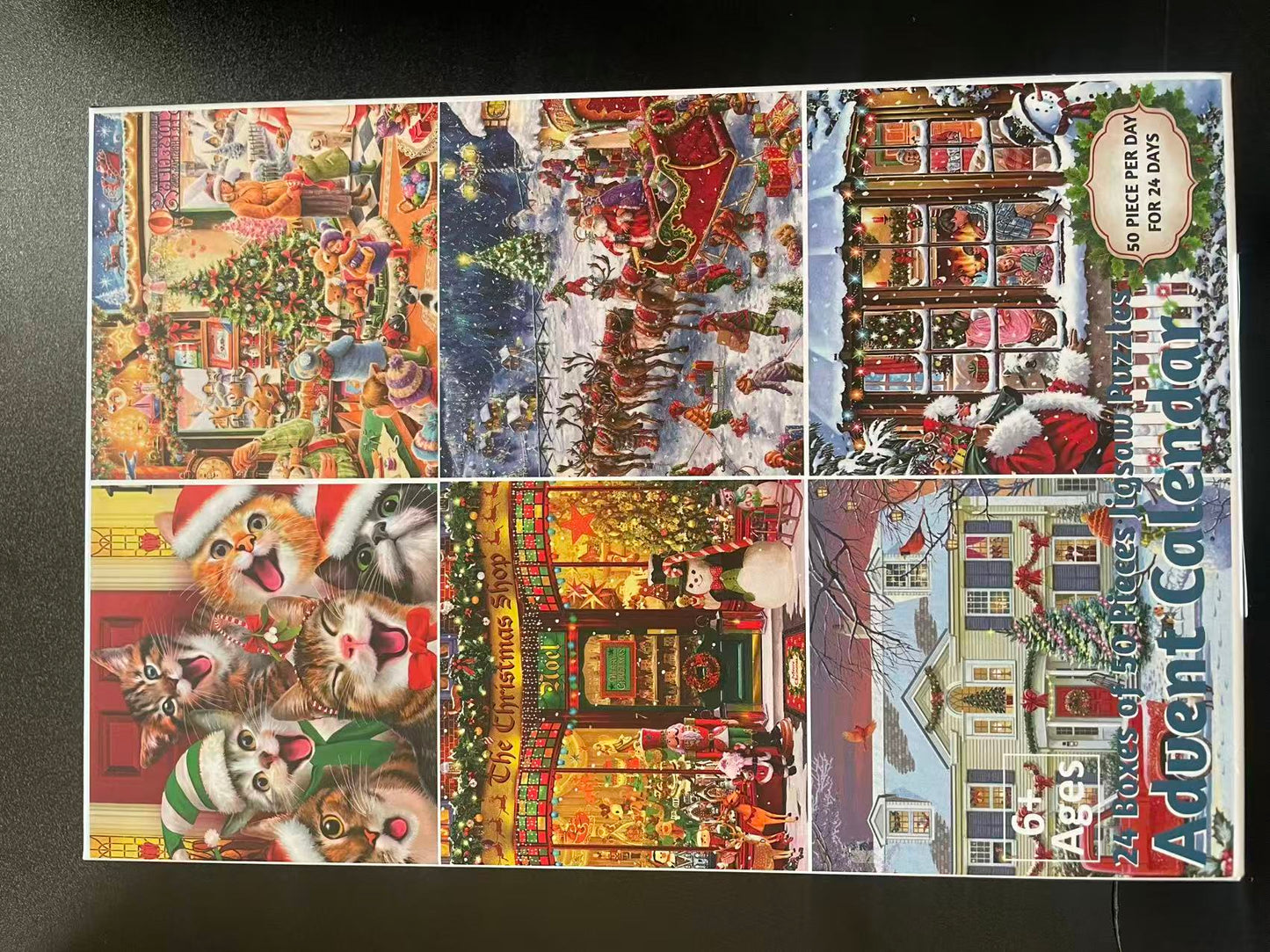 1200 PCS Christmas Advent Calendar Puzzles