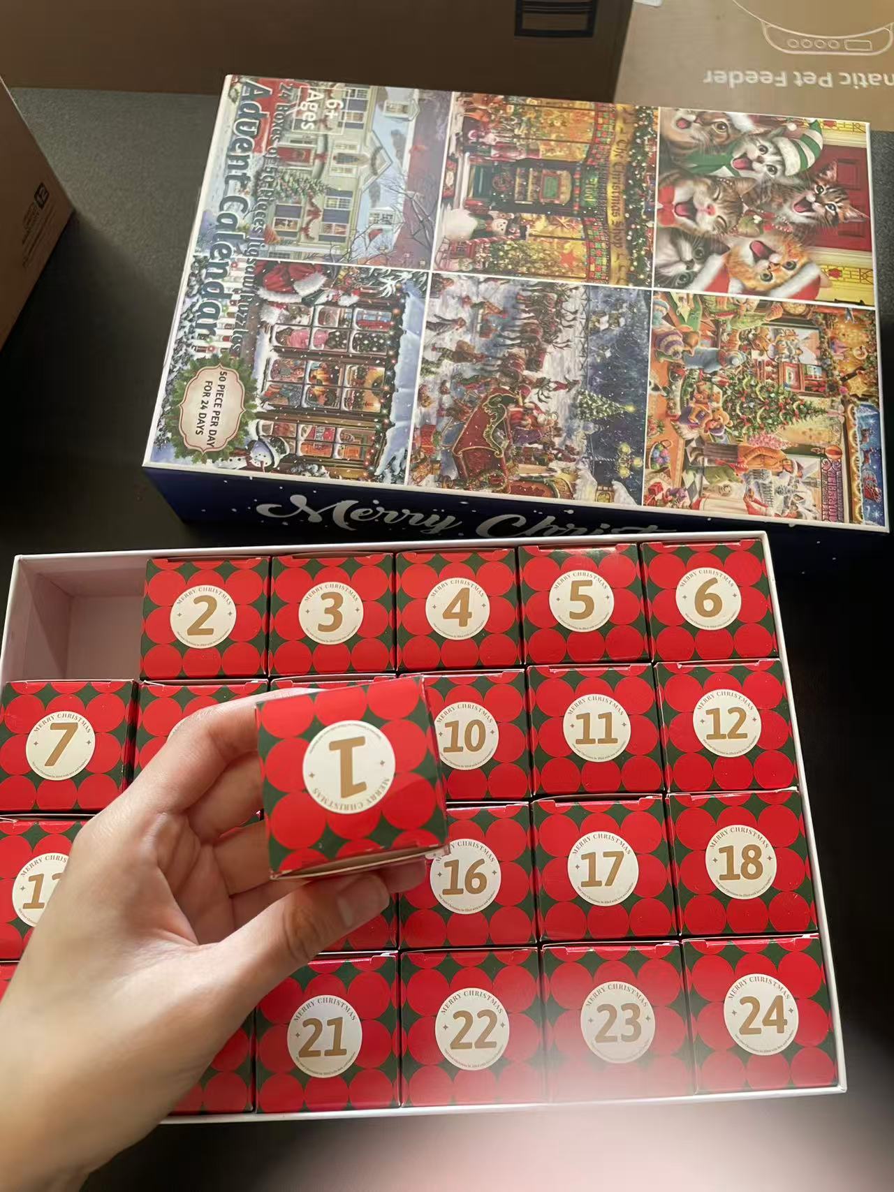 1200 PCS Christmas Advent Calendar Puzzles