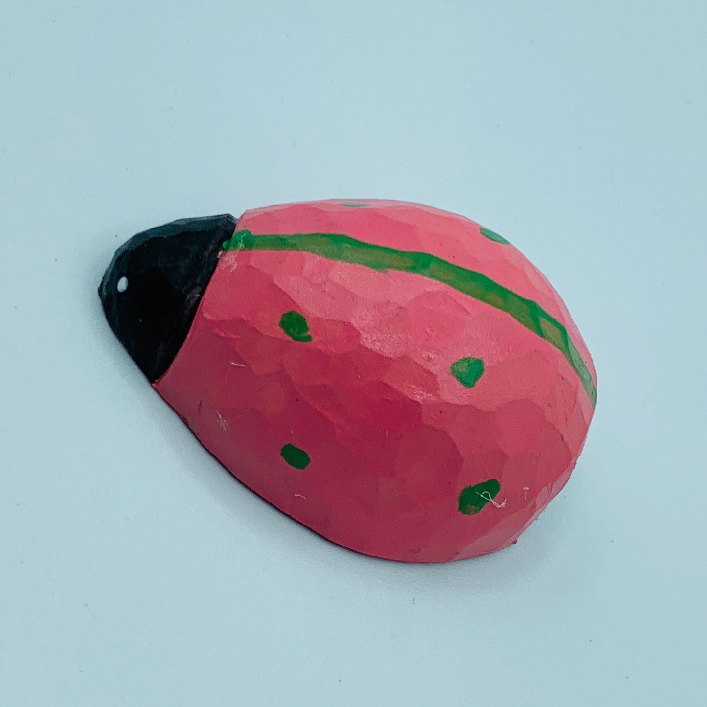 hand made wood carvings Ladybug pencil sharpener