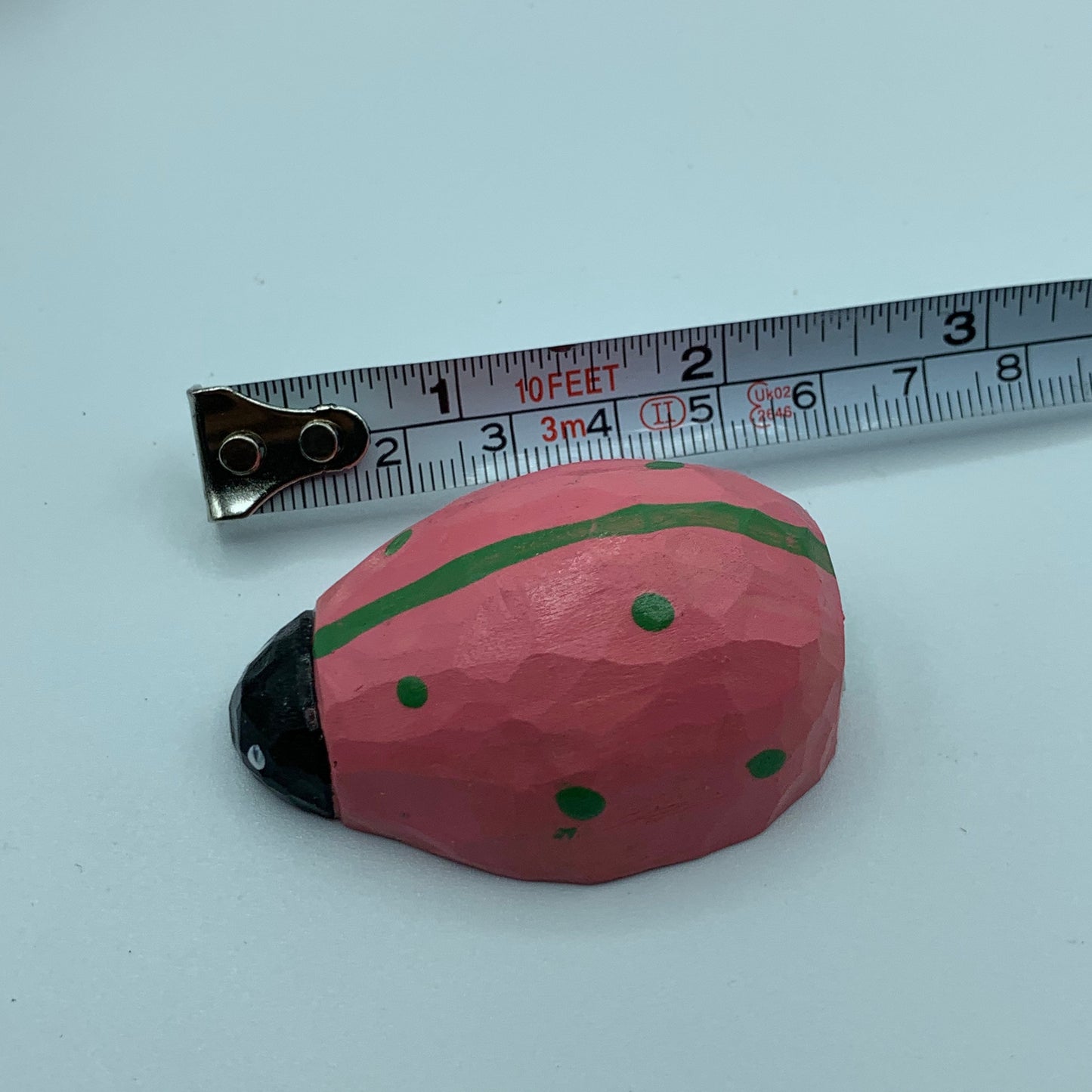 hand made wood carvings Ladybug pencil sharpener