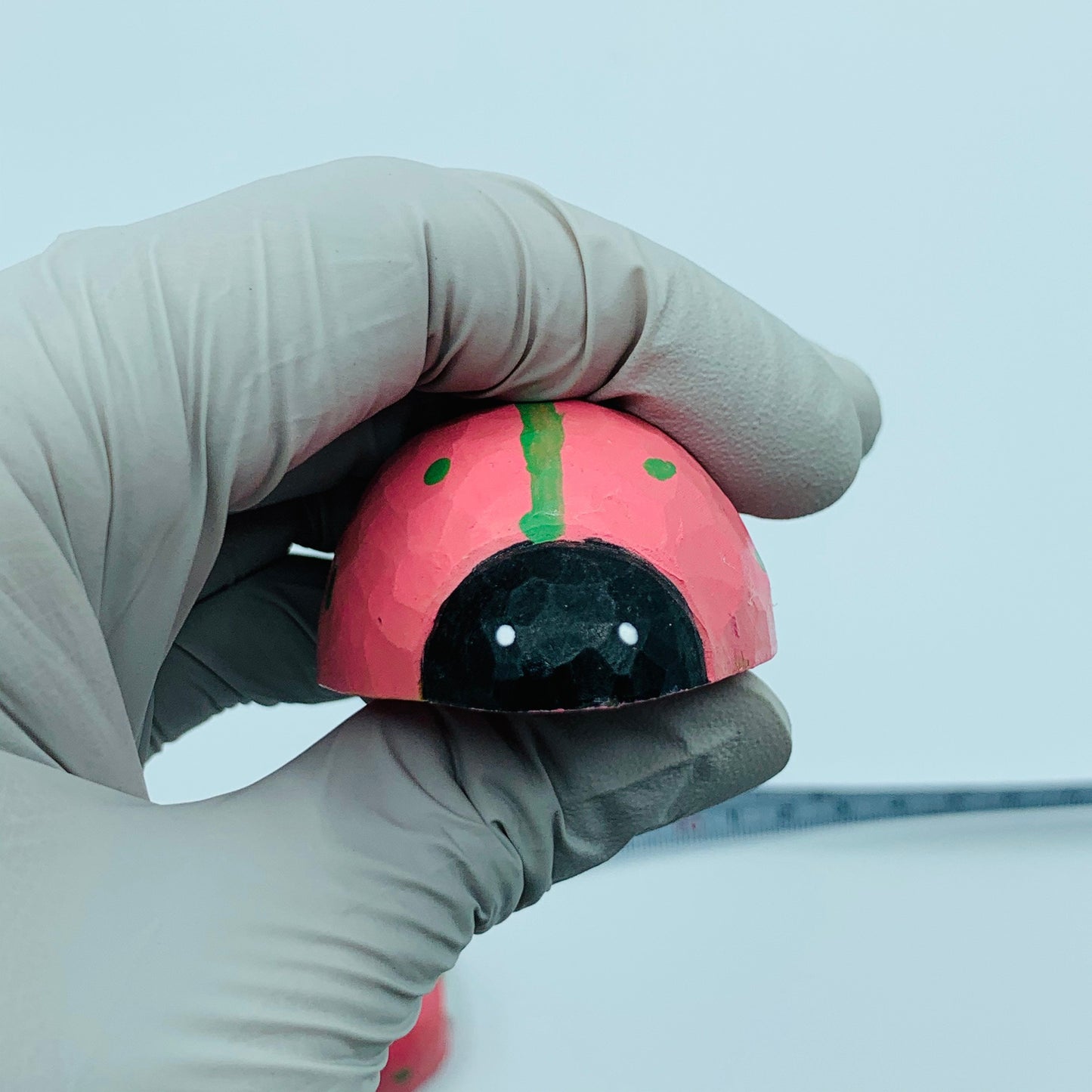 hand made wood carvings Ladybug pencil sharpener