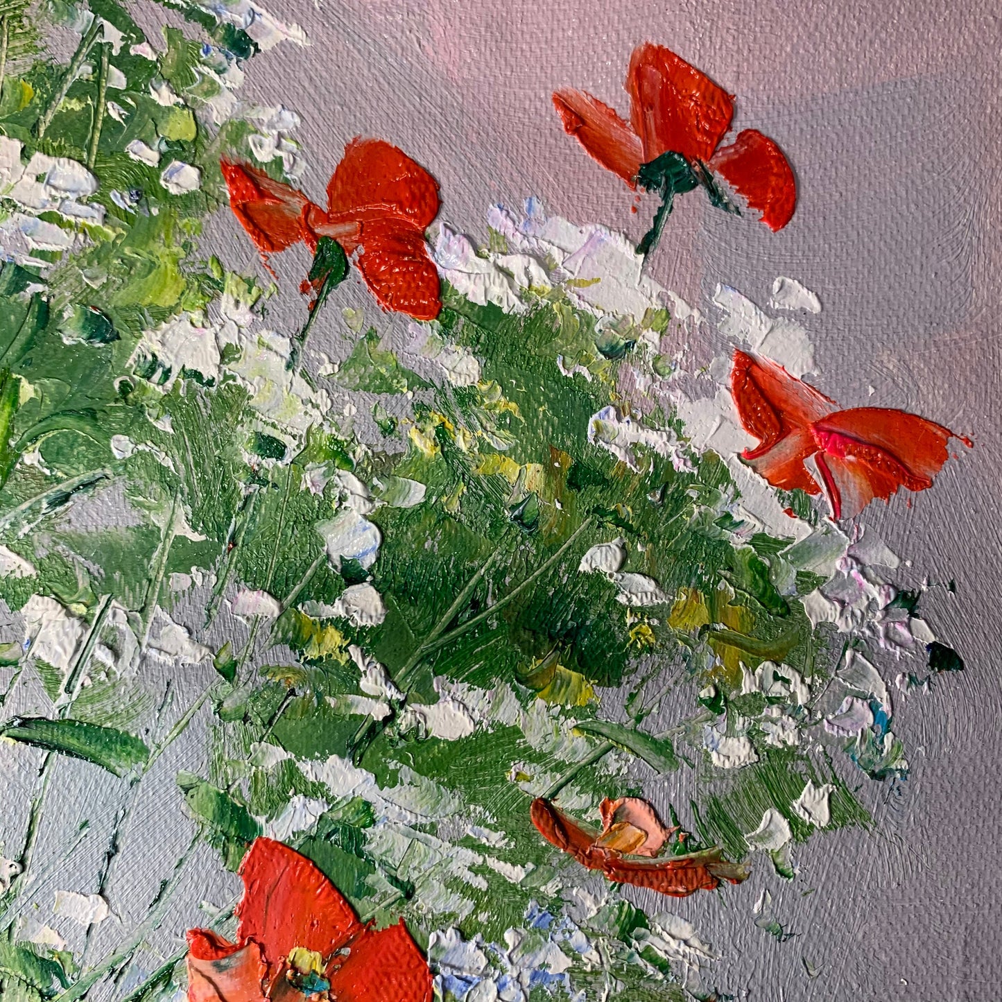 20×24in oil paintings 100% hand-painted vase flowers