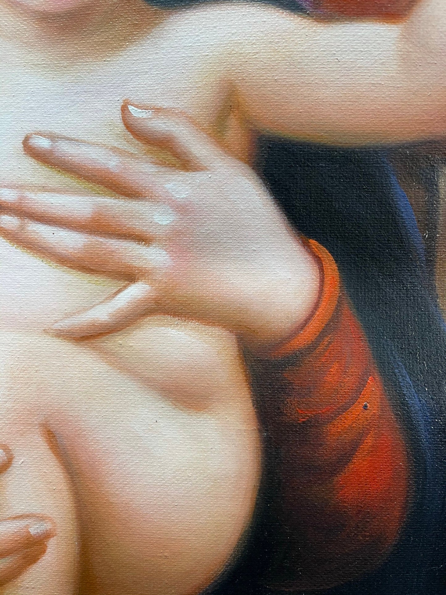 100% hand-painted 36in x24in oil paintings