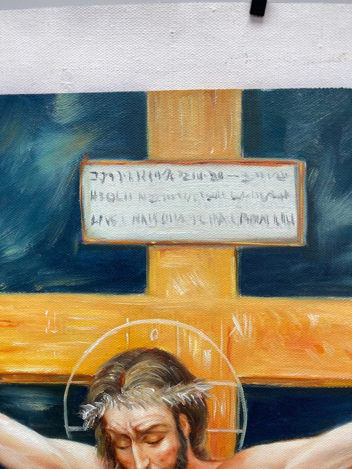 36x24 inch oil paintings fine art 100% hand-painted Jesus cross The classical field