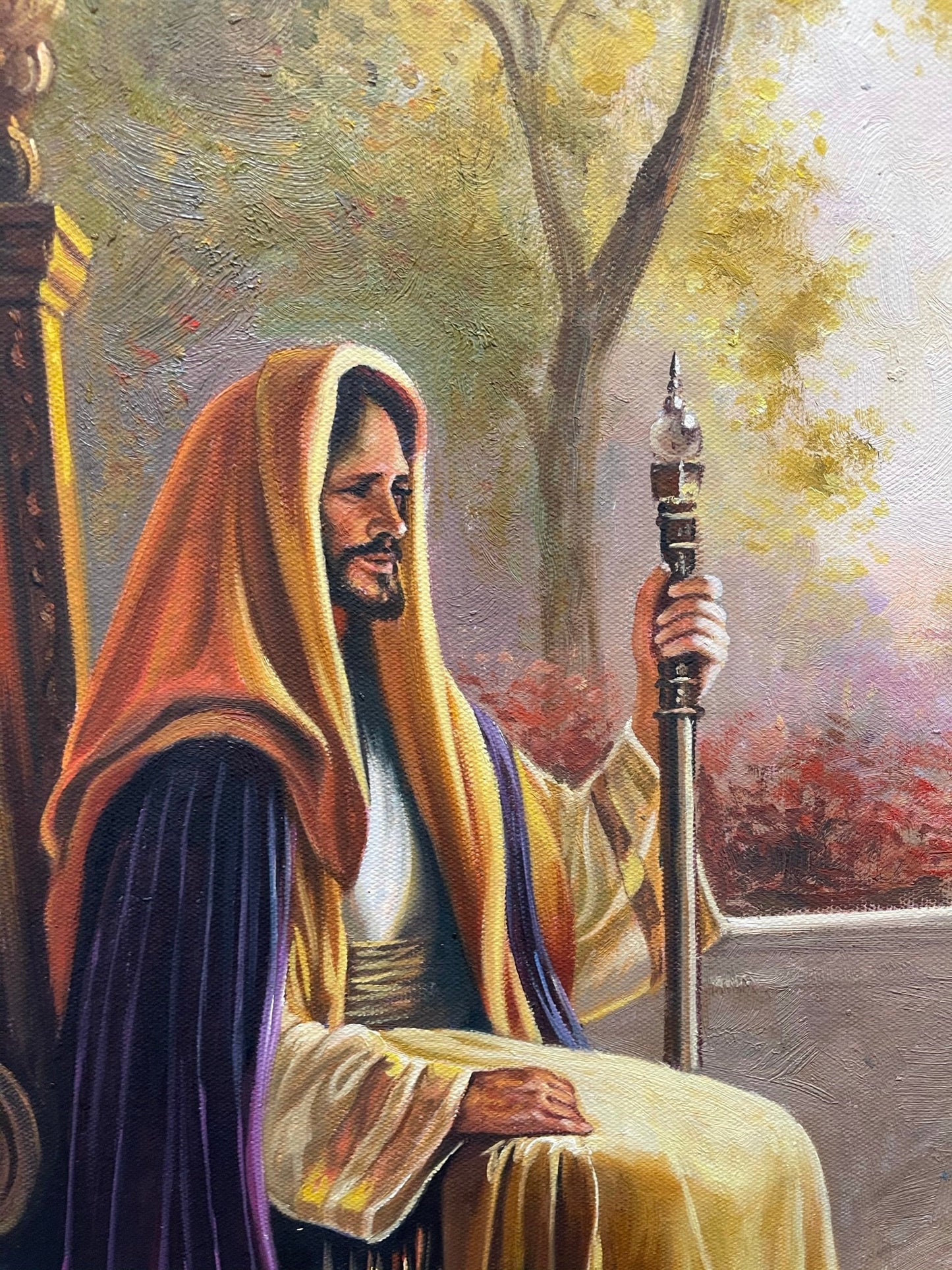 100% hand-painted Jesus 36x24 inch oil paintings Jesus Portrait of Jesus