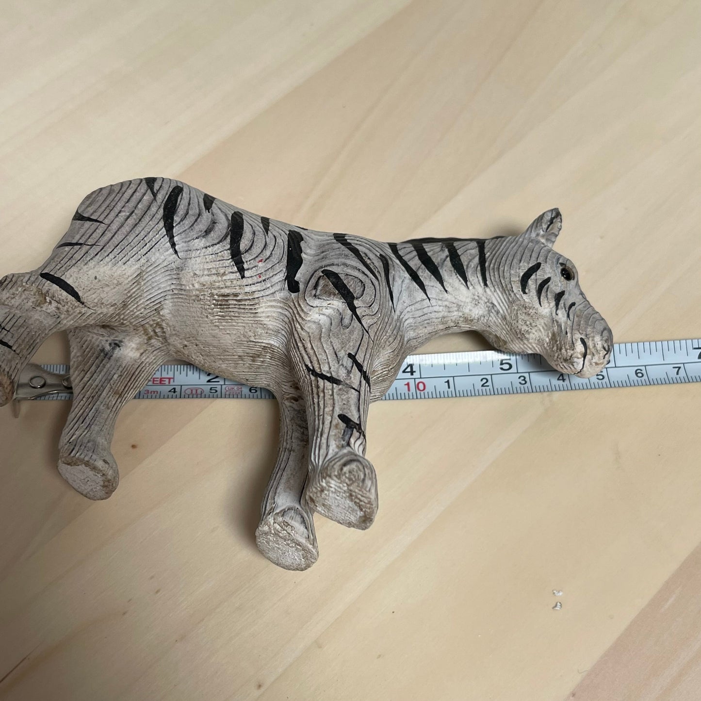 YEEYAYA Wood Zebra Wood sculpture Home decor Wood statue Wood figurines room decor Hand Carved wild animals Zoo