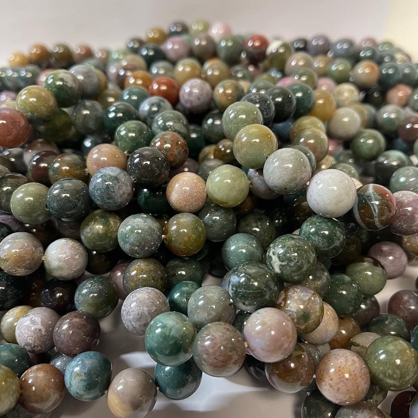 Natural stone bracelet 12mm (0.47") Bead 7-8.5 Inch beaded bracelets agate bracelet for women-(come with box)