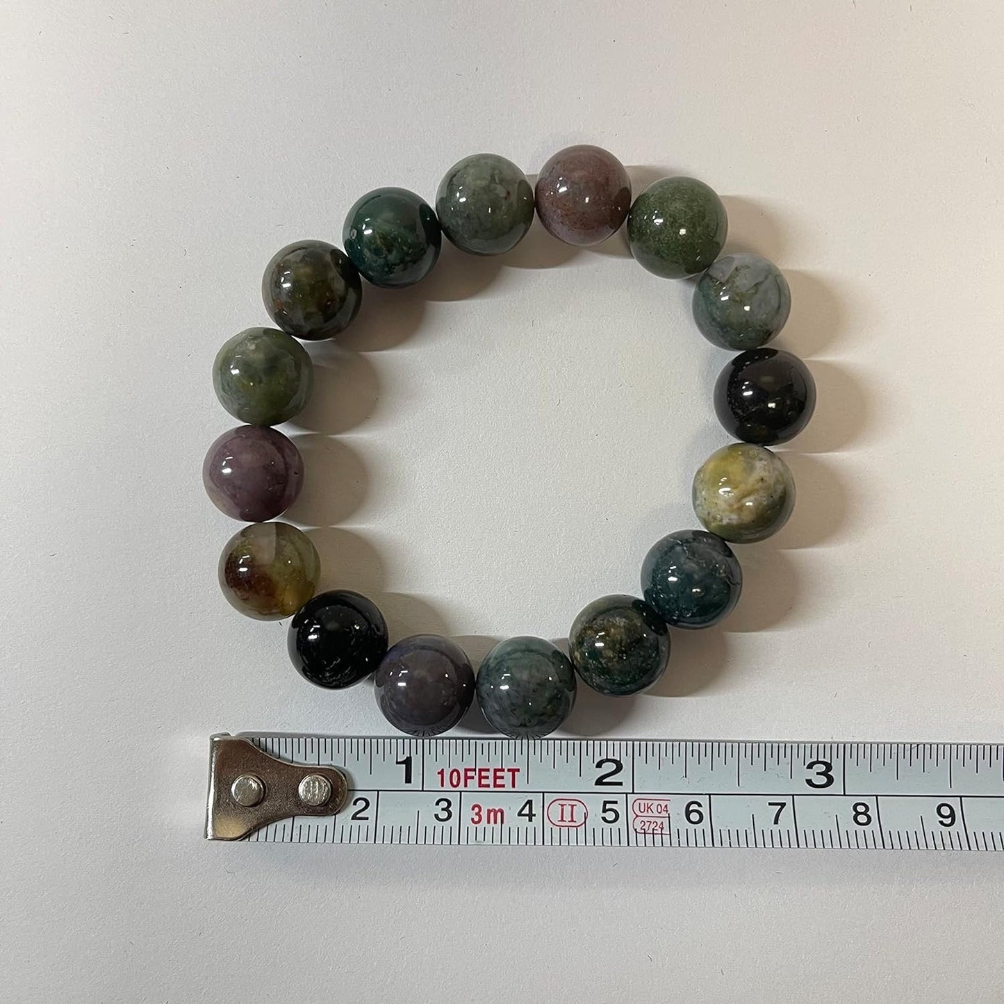 Natural stone bracelet 12mm (0.47") Bead 7-8.5 Inch beaded bracelets agate bracelet for women-(come with box)