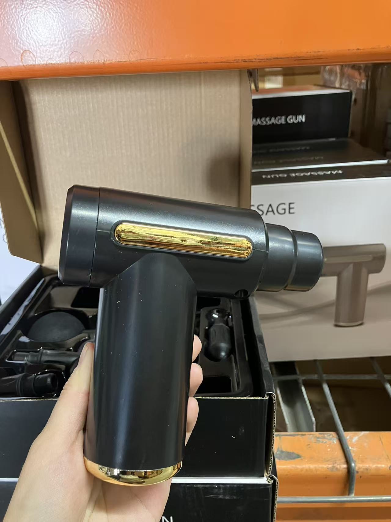 Mini Portable Massage Gun with 4 Heads, USB Rechargeable, Quiet Brushless Motor, Durable and Lightweight Design for Full Body