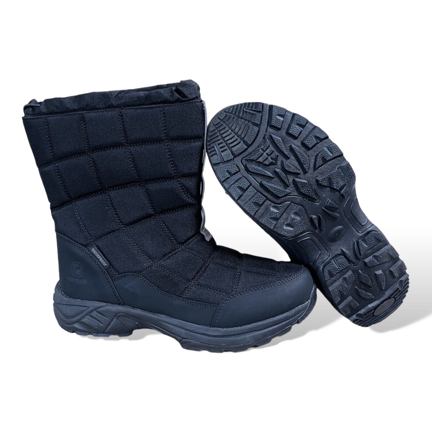 Size 9-10 womens winter snow boots waterproof warm fur lined non-slip