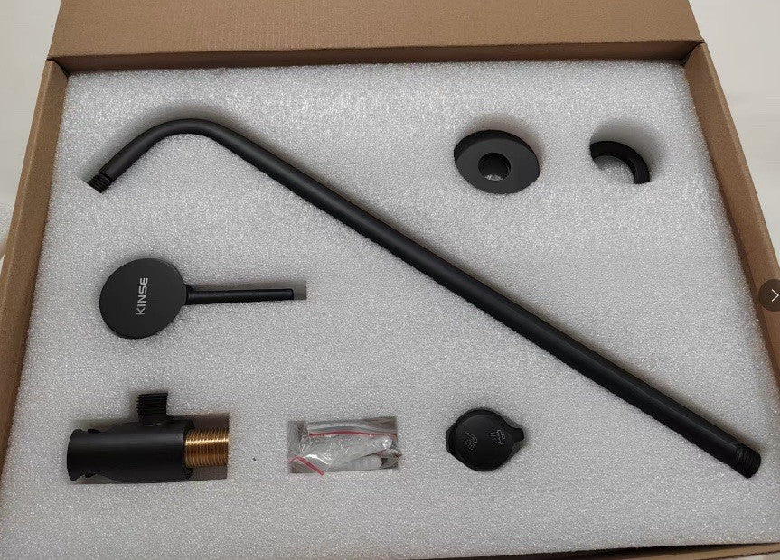 10 Inch Matte Black Shower System with High Pressure Rain Shower Head