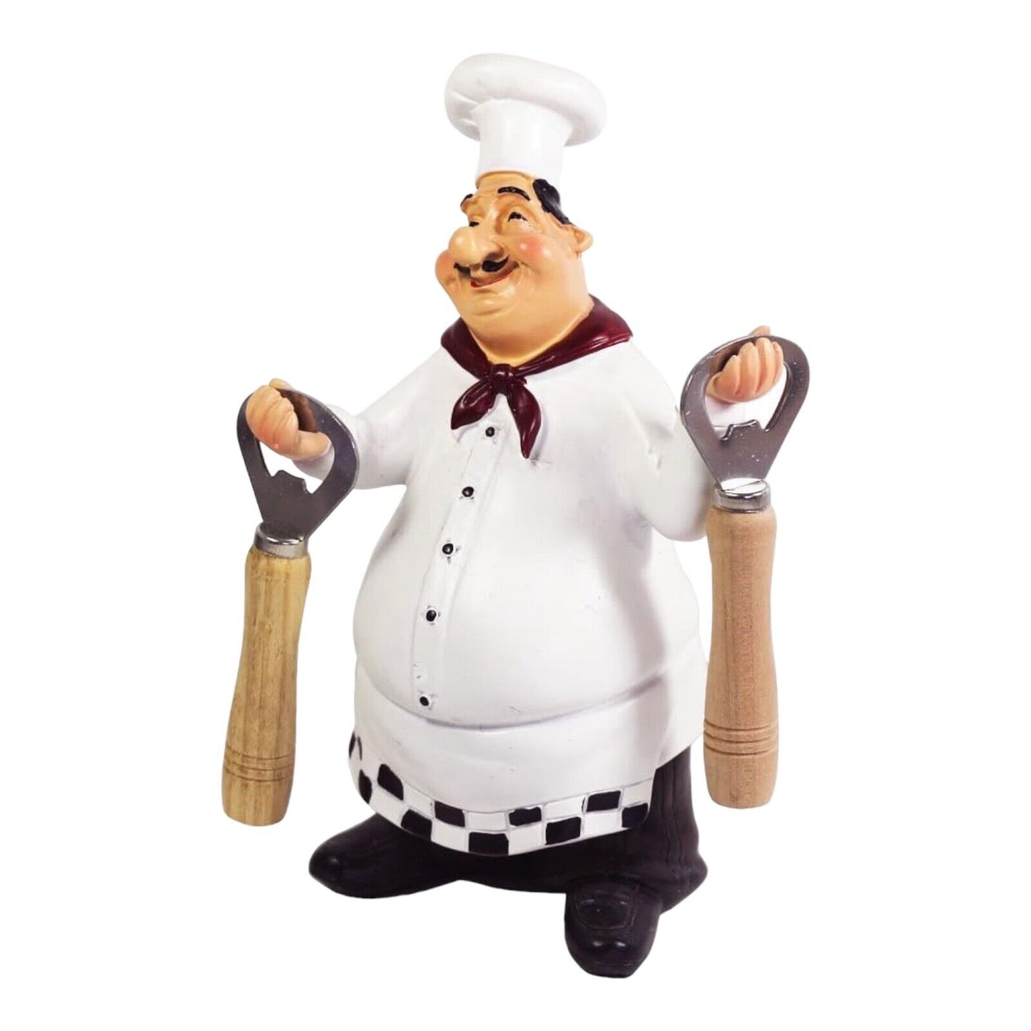 Italian Chef Figurines Kitchen Decor Chef Statue Restaurant Resin Crafts