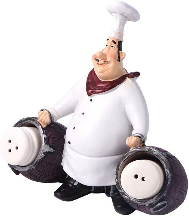 Italian Chef Figurines Kitchen Decor Chef Statue Restaurant Resin Crafts