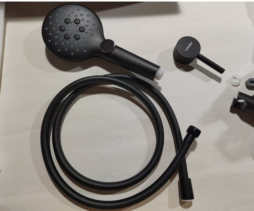 10 Inch Matte Black Shower System with High Pressure Rain Shower Head