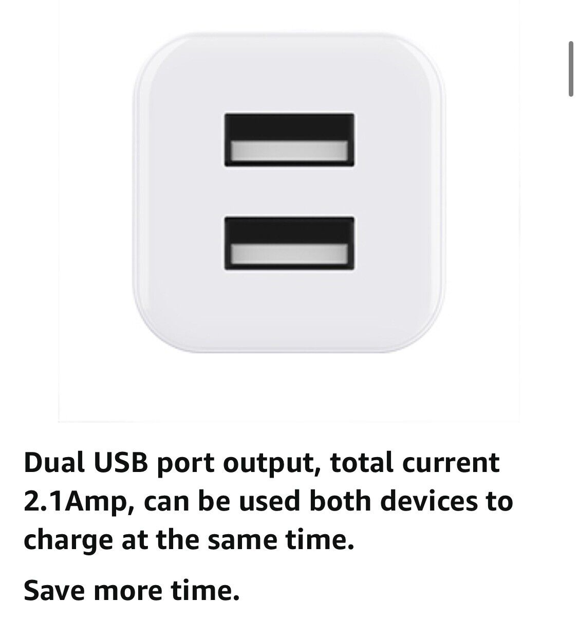 6 件 USB 壁式充电器，5V 2.1A 电源适配器通用旅行充电器