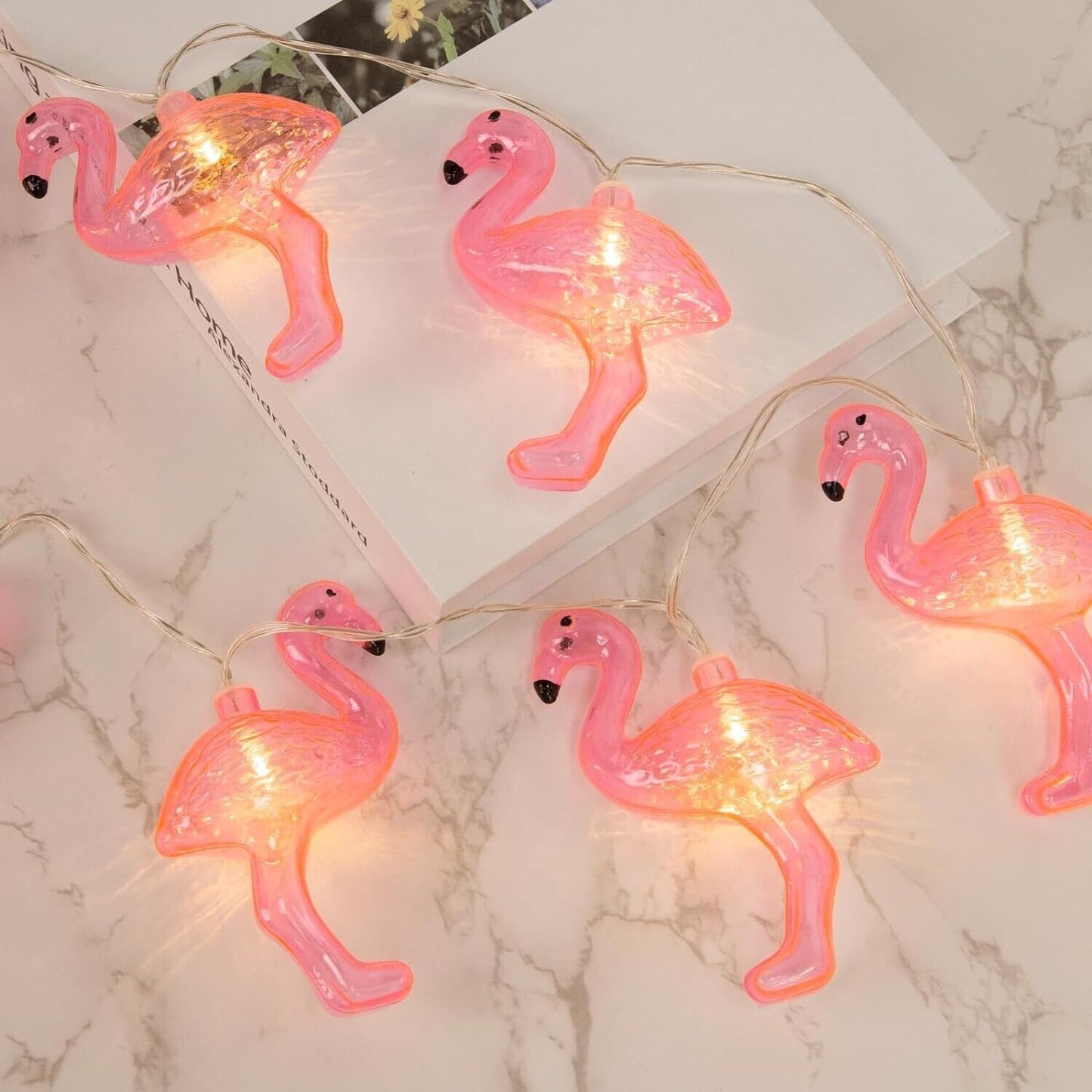 Wholesale losts 20set 9Ft Pink Lights LED Flamingo String Lights Battery