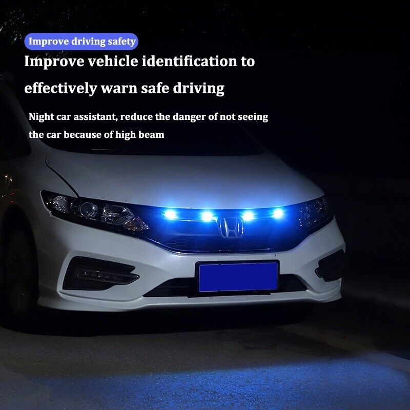 4pcs 64 colors LED grille Lights Led Lights Kits Center Grid Decorative Lights