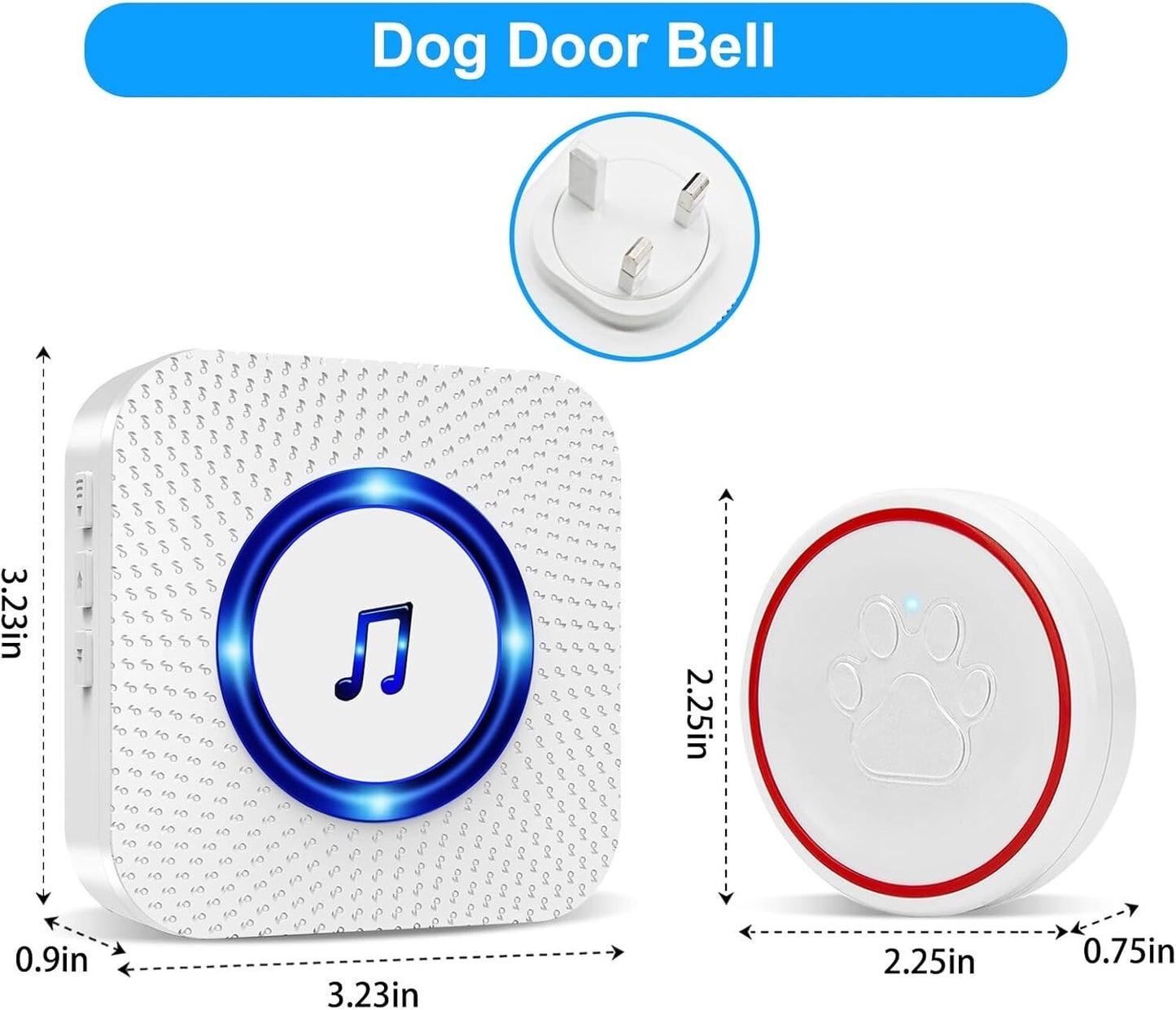 Smart Dog DoorBell Wireless Puppy DoorBell for Potty Training