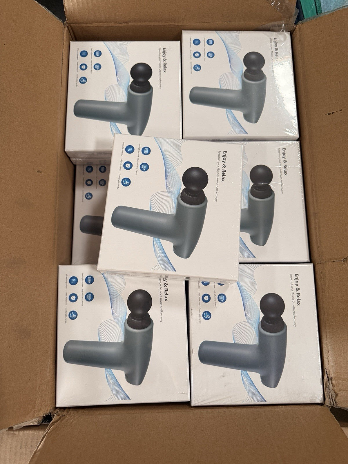 Powerful Massage Gun – 3 Speeds, Silent Brushless Motor, 4 Heads, Endurance