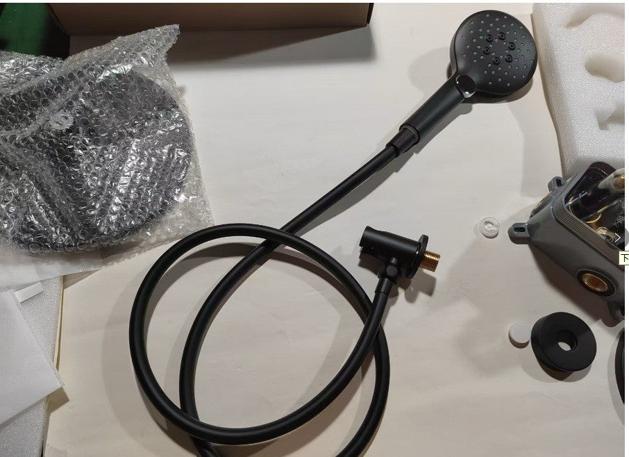 10 Inch Matte Black Shower System with High Pressure Rain Shower Head