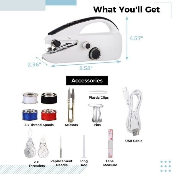 Sewing Machine Portable Electric Compact, Beginners Sewing Portable Compact