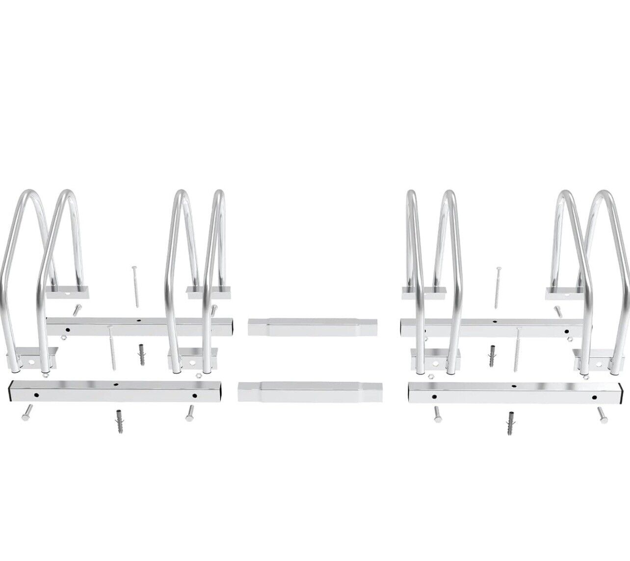 4 Bikes Floor Rack Stand Steel Bicycle Storage Organizer Parking Holder