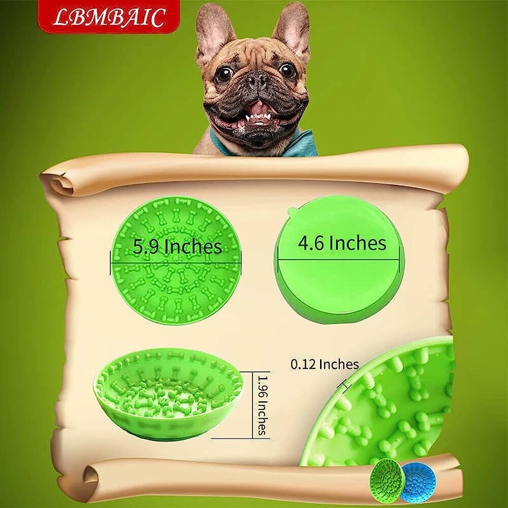 Silicone Dog Lick Bowl Pet Interactive Dog Slow Feeder Bowls