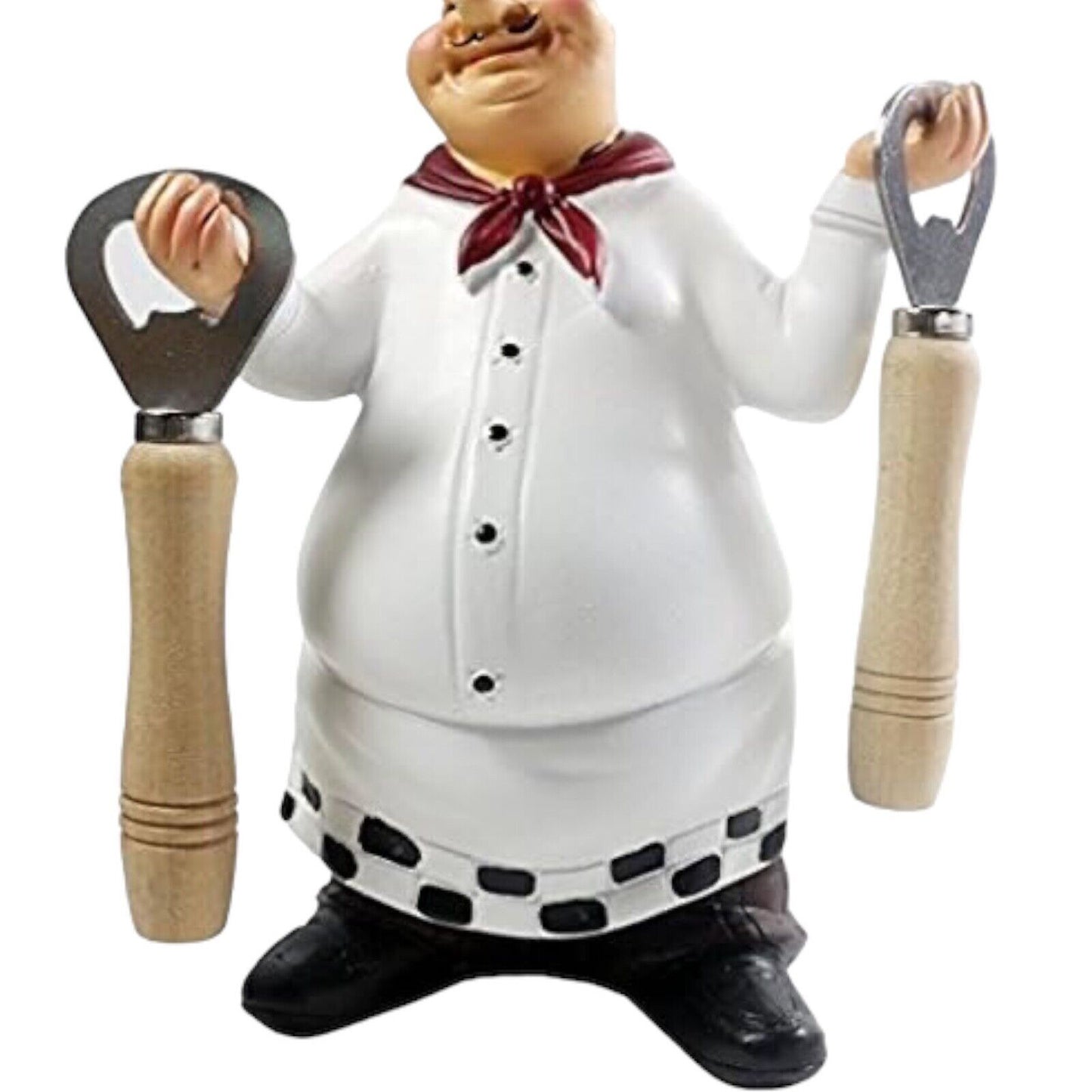 Italian Chef Figurines Kitchen Decor Chef Statue Restaurant Resin Crafts