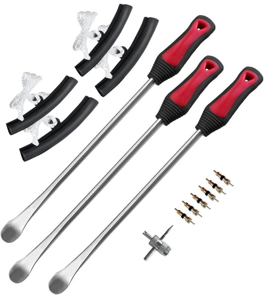 15inch Tire Spoons Iron Set Steel Tire Changing Removal Rim Protector Valve Tool