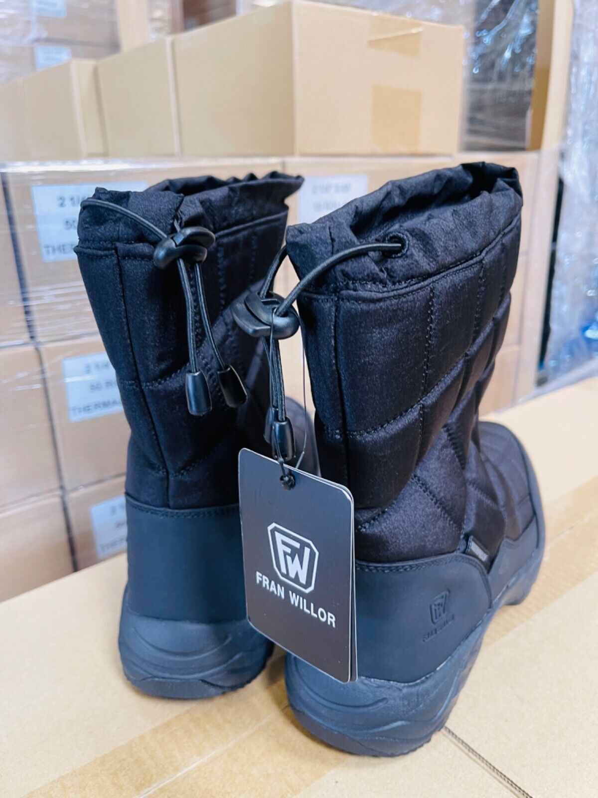 Size 9-10 womens winter snow boots waterproof warm fur lined non-slip