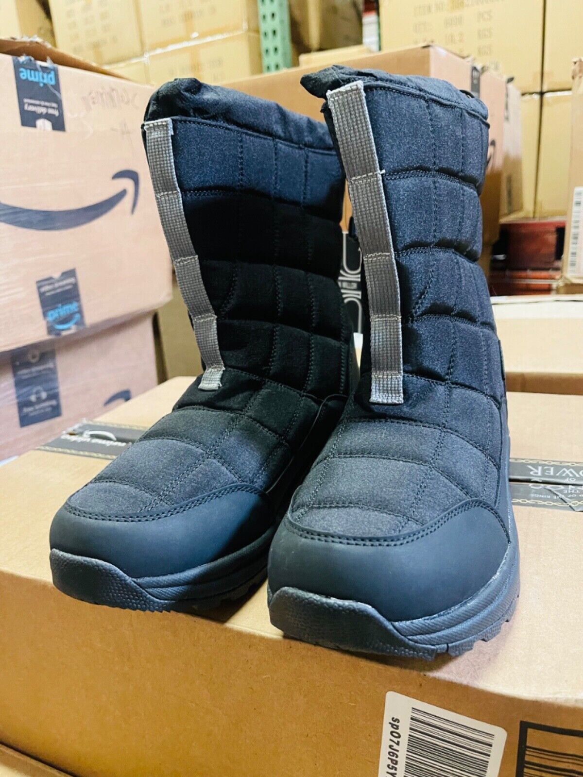 Size 9-10 womens winter snow boots waterproof warm fur lined non-slip