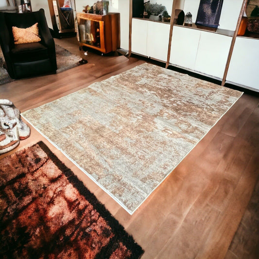 地毯 78x104 英寸地毯 波斯地毯 客厅地毯 可洗 厚度 3/4
