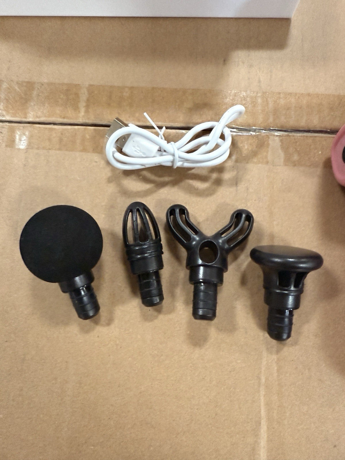Powerful Massage Gun – 3 Speeds, Silent Brushless Motor, 4 Heads, Endurance