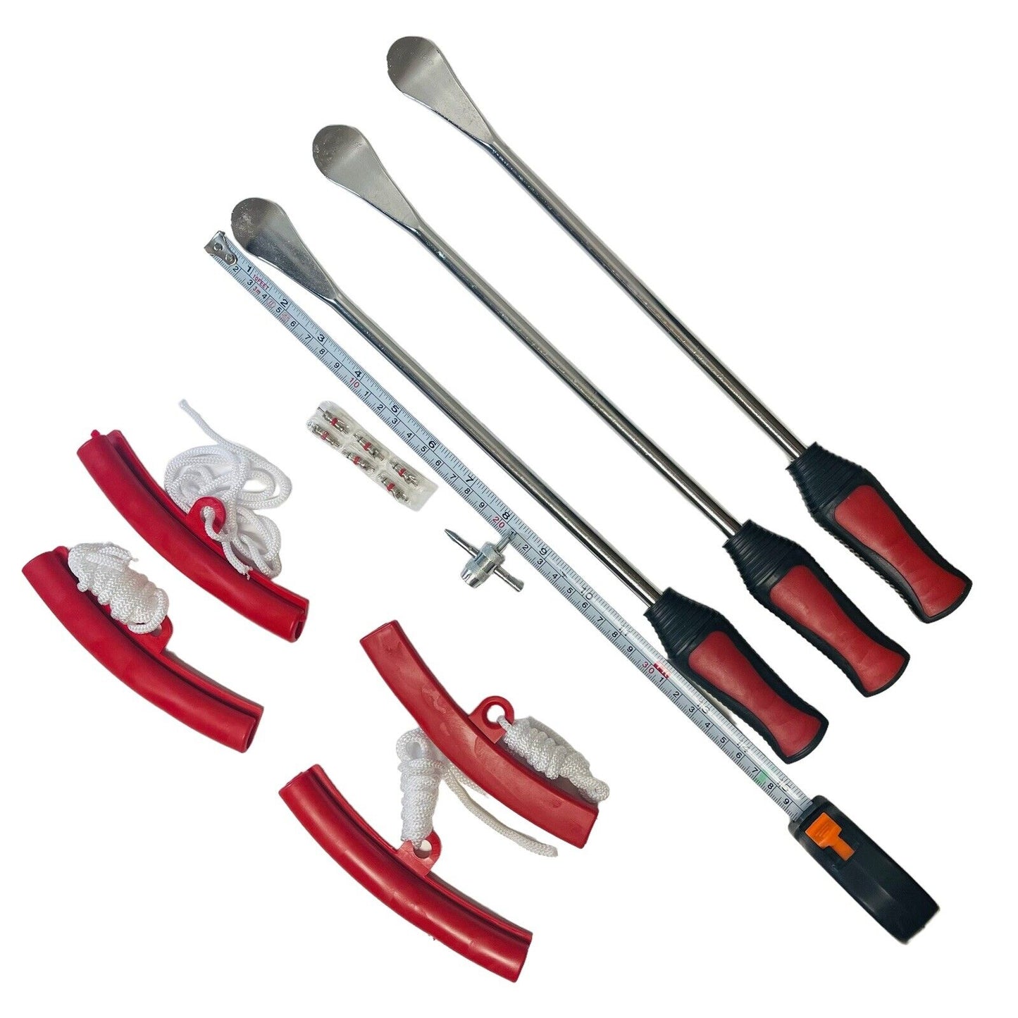 15inch Tire Spoons Iron Set Steel Tire Changing Removal Rim Protector Valve Tool