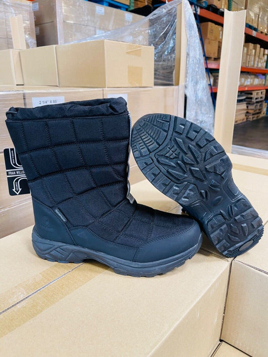 Size 9-10 womens winter snow boots waterproof warm fur lined non-slip