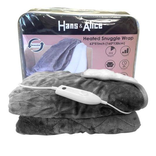 Electric Blanket 63" x 51" Thickened Flannel and Sherpa Heated Blanket