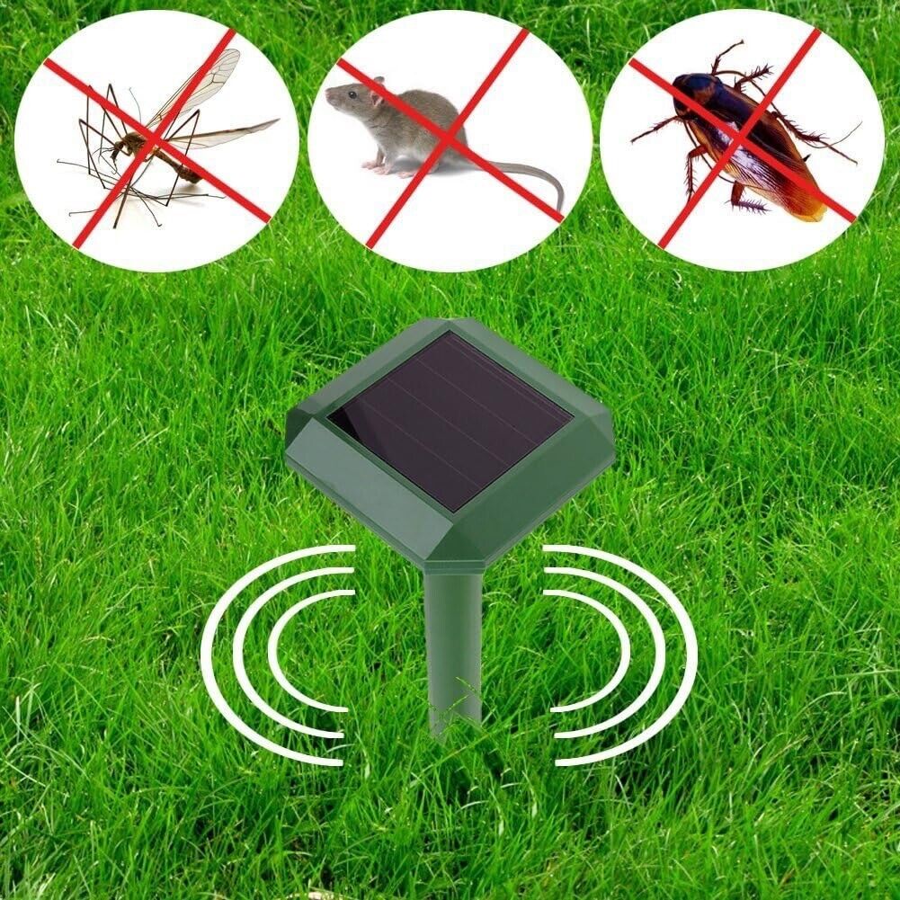 Ultrasonic Pest Repeller Solar Power Repellent Mole Repelle