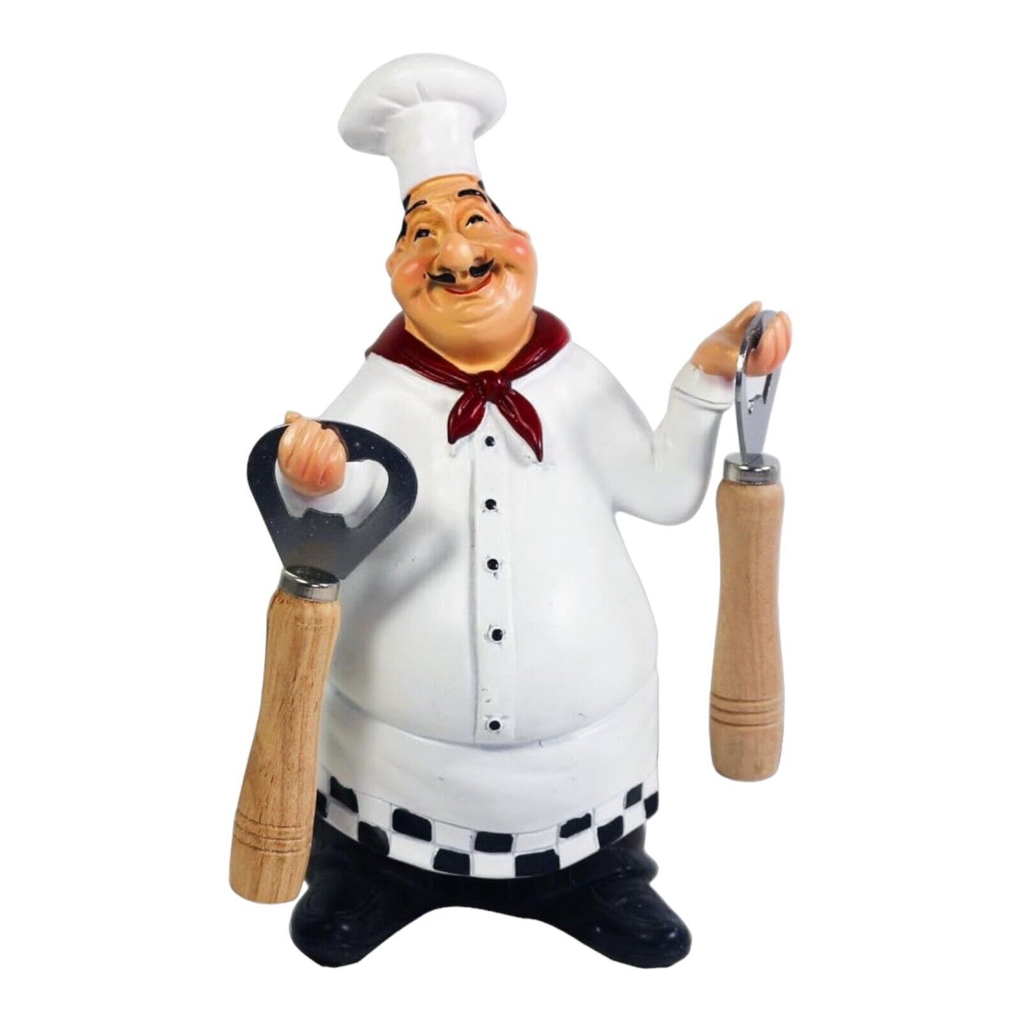 Italian Chef Figurines Kitchen Decor Chef Statue Restaurant Resin Crafts