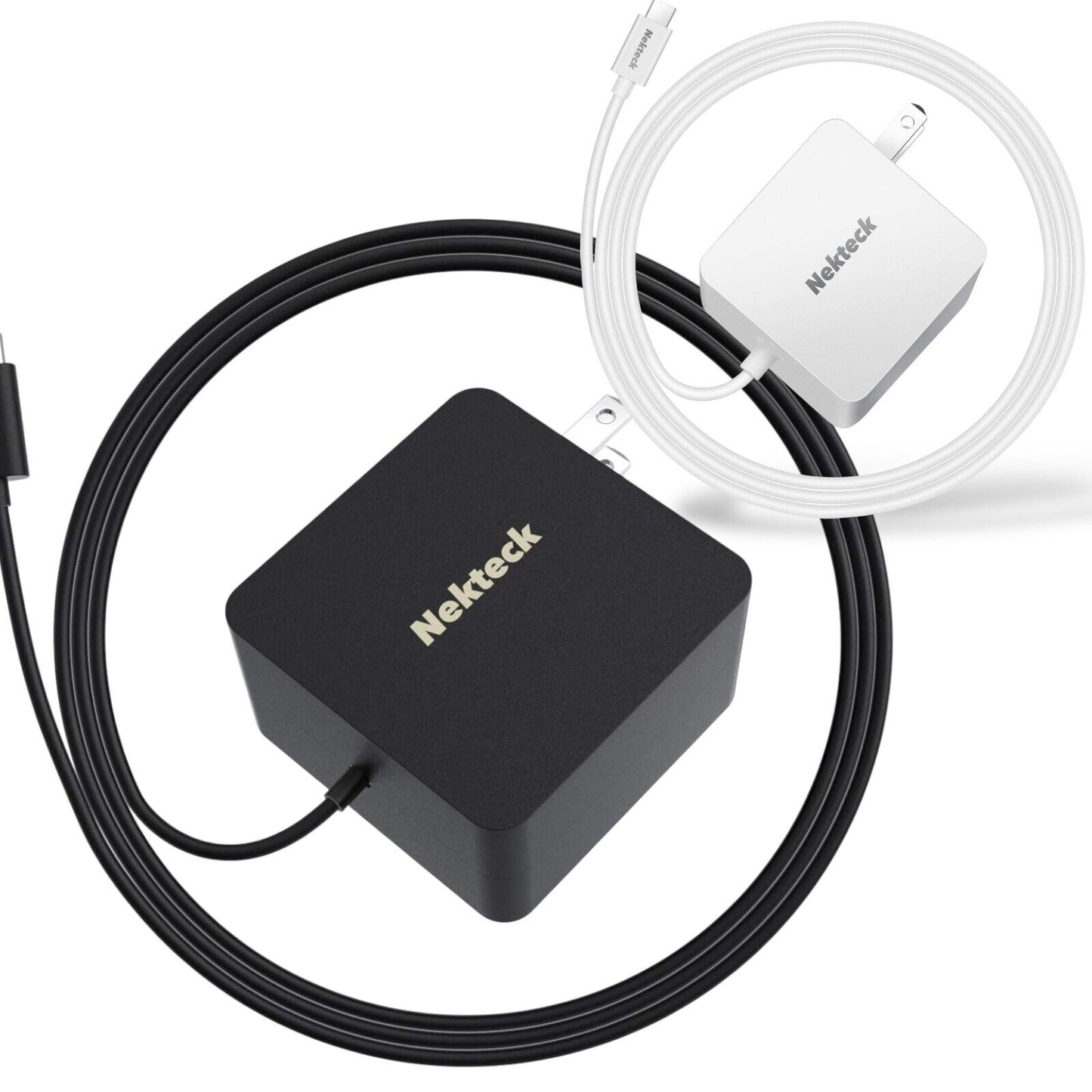 Nekteck 45w USB-C Charger with Attached 6ft Long Cable, PD.3[USB-IF Certified],
