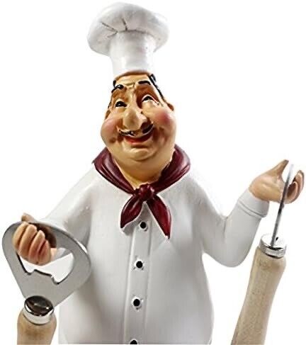Italian Chef Figurines Kitchen Decor Chef Statue Restaurant Resin Crafts