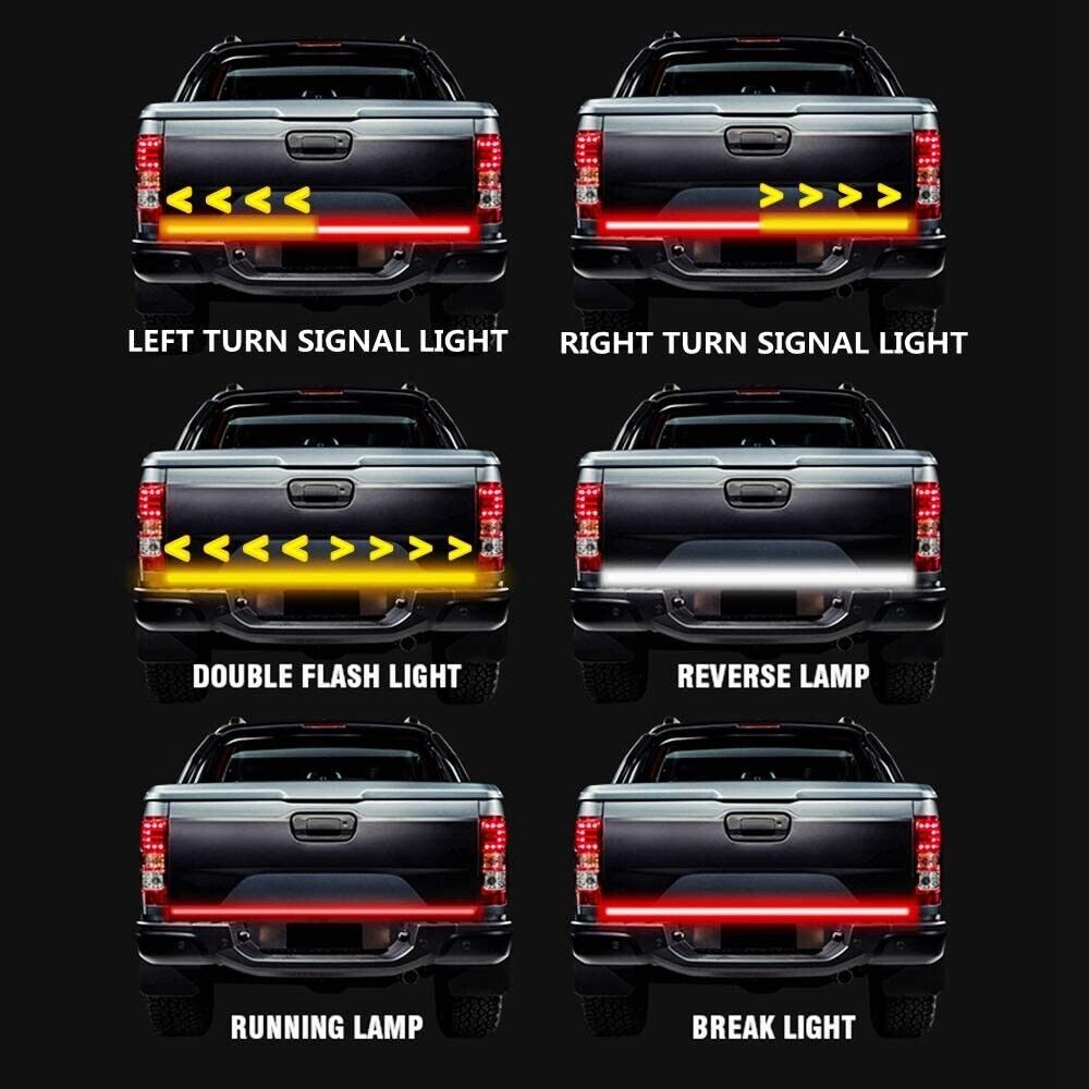 New 60 Inch Tailgate Light Bar LED Light Strip, 3 rows 432 Led For Truck RV Etc.