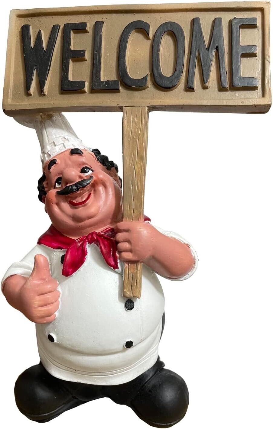 Italian Chef Figurines Kitchen Decor Chef Statue Restaurant Resin Crafts