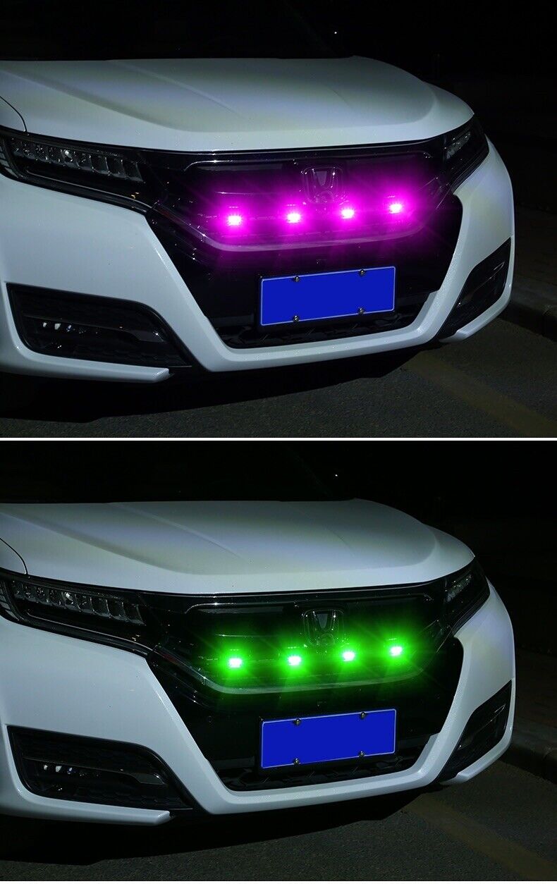4pcs 64 colors LED grille Lights Led Lights Kits Center Grid Decorative Lights